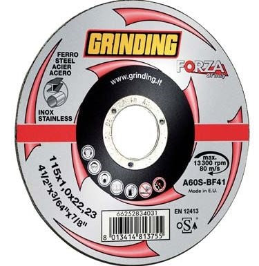 DISCO ABRASIVO TAGLIO FERRO FORZA GRINDING MM 230X22,2 H.MM 1,9