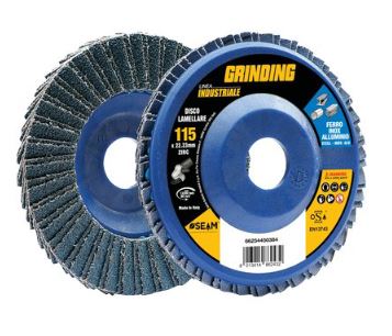 DISCO A LAMELLE RADIALI ZIRCONIO INDUSTRIAL MM 115X22,2 GRANA 60