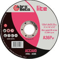 DISCO ABRASIVO TAGLIO FERRO ABRABETA MM 125X22,2 H.MM 1,6