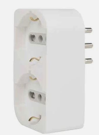 ADATTATORE SALVASPAZIO 2P UNIVERSALI BIANCO