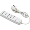 MULTIPRESA BIPASSO RETAIL FME BIANCO POSTI 6 2P+T 16A N°XMMQ 3X1,0 MT 1,5