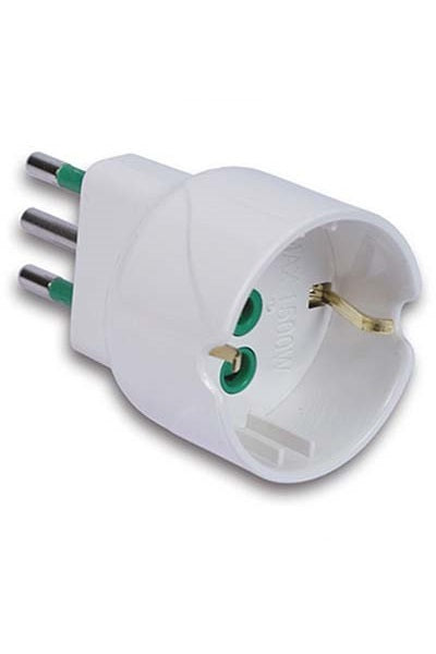 ADATTATORE SCHUKO GARANTI BIANCO 2P+T 10A