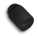 PORTALAMPADA CAMICIA FILETTATA RESINA NERO E27 M10X1