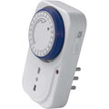 PRESA TEMPORIZZATA GIORNALIERA ELECTRALINE BIANCO 2P+T 16A BIPASSO
