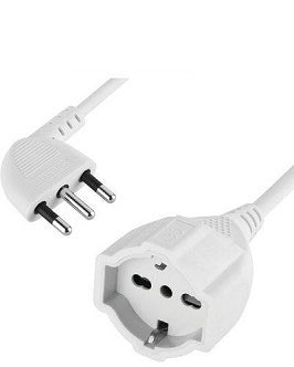 PROLUNGA LINEARE 461 ELECTRALINE BIANCO 2P+T 16A BIPASSO SCHUKO N°XMMQ 3X1.5 MT 3