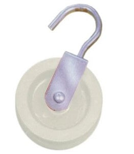 CARRUCOLA NYLON + GANCIO ZINCATO D.MM 50