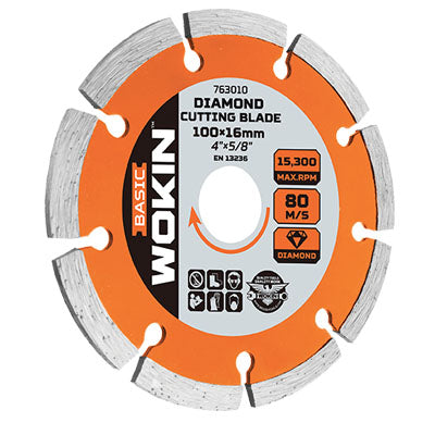 DISCO DIAMANTATO A SETTORE 7631 WOKIN MM 125X22,2 H.MM 1,9 763112