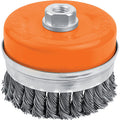 SPAZZOLA ACCIAIO RITORTO A TAZZA + FIL 7702 WOKIN MM 75 F.M14 770203