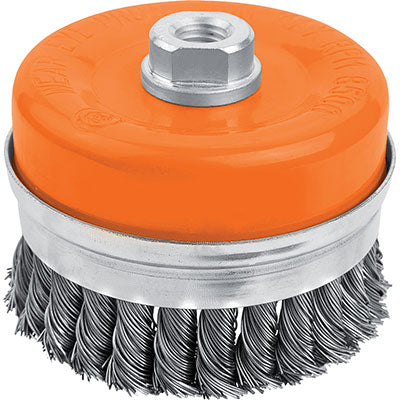 SPAZZOLA ACCIAIO RITORTO A TAZZA + FIL 7702 WOKIN MM 75 F.M14 770203
