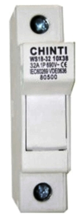 PORTAFUSIBILE SEZIONATORE UNIPOLARE 10,3×38 32A 1 MODULO DIN