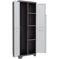 ARMADIO PORTASCOPE LINEAR KETER PPL GRIGIO NERO 2 ANTE CM 68X39 H.CM 173