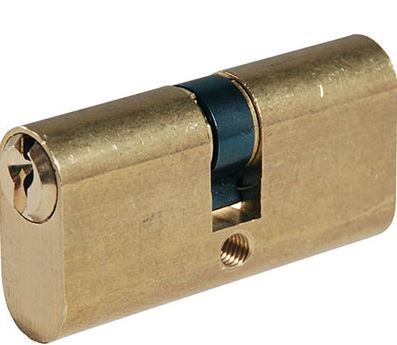 CILINDRO OVALE 2302 IBFM OTTONE CHIAVI 3 MM 54 27+27