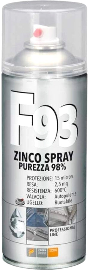 F93 - ZINCO SPRAY PROFESSIONALE PUREZZA 98% 400 ml