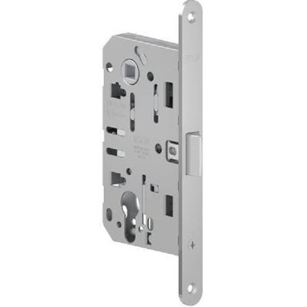 SERRATURA LEGNO INFILARE MEDIANA EVOLUTION AGB B.T CROMO OPACO F.MM 18 F.SAGOM SCR+Q8 E.MM 50