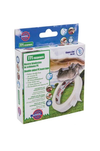 NASTRO BIADESIVO 771 FISSAFORTE EUROCEL MM 19 ML 5