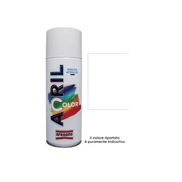 SMALTO SPRAY ACRILICO COLOR AREXONS BIANCO LUCIDO RAL 9010 400ML AREXONS