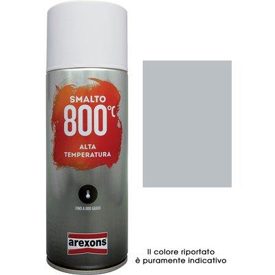 SMALTO SPRAY 100% ACRILICO ALTE TEMPERAT AREXONS ALLUMINIO ML 400