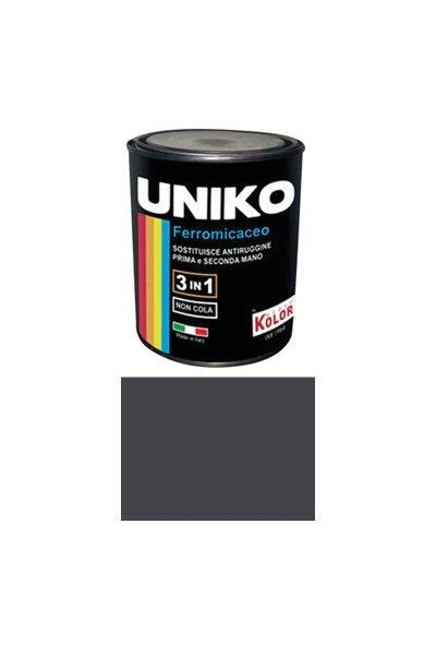 SMALTO ANTIRUGGINE FERROMICACEO UNIKO GRIGIO CHIARO/GRAFITE ML 750