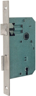 SERRATURA MECCANICA CON PIASTRA RETTANGOLARE 70 mm QUADRO 8 mm. FINITURA OTTONE
