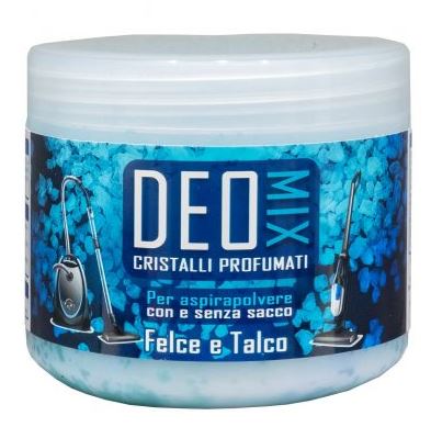 DEO MIX CRISTALLI PROFUMATI PER ASPIRAPOLVERE FELCE E TALCO 500GR