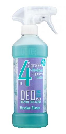 DEO MIX EVO PLUS 4 IN 1 MUSCHIO BIANCO - SGRASSA PROFUMA IGIENIZZA LUCIDA 480 ML