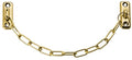 RITIENI A CATENA IN OTTONE LUCIDO. LUNGHEZZA 15 cm