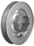 PULEGGIA ZINCATA Ø18 cm PER RULLO OTTAGONALE Ø 60 mm