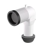 CURVA 90 GRADI BONOMINI PER WC CON GUARNIZIONE IN GOMMA SCARICO UNIVERSALE Ø 90-110 MM