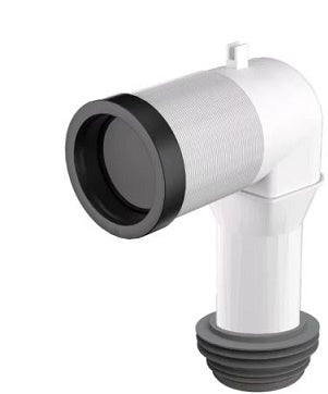 CURVA 90 GRADI BONOMINI PER WC CON GUARNIZIONE IN GOMMA SCARICO UNIVERSALE Ø 90-110 MM