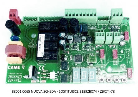 SCHEDA ELETTRONICA PER AUTOMAZIONI CAME ZBX-74/78