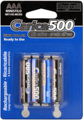 BLISTER 4 PILE RICARICABILI MINISTILO (AAA) 800 mAh BEGHELLI CARICA500