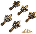 BLISTER 5 GANCI APPENDIQUADRO GIGLIO BRONZO MISURA 1