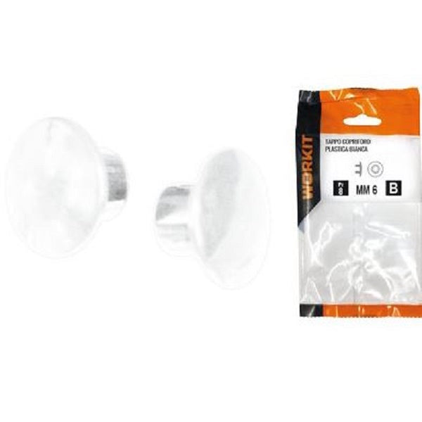 TAPPO COPRIFORO SELF WORKIT PLASTICA BIANCA MM 6 CF=PZ 30
