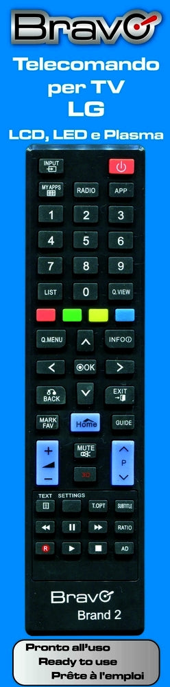 TELECOMANDO UNIVERSALE BRAVO PER TV LG