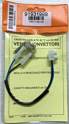 CAVETTO CABLATO 42°C 20 cm PER VENTILCONVETTORI