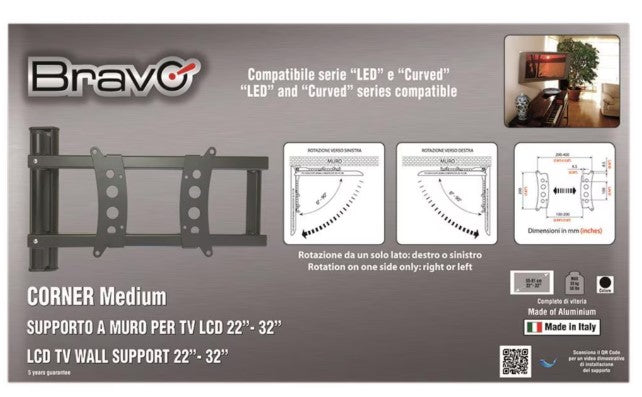 SUPPORTO PER TV CORNER MEDIUM 22"-32"
