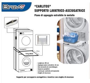 CARLITOS SUPPORTO SOVRAPPOSIZIONE ELETTRODOMESTICI