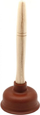 STURA-LAVANDINO Ø 120 mm IN GOMMA ROSSA CON MANICO IN LEGNO