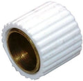 BLISTER 12 SOSTEGNI IN OTTONE CON GOMMA BIANCA Ø 12 mm