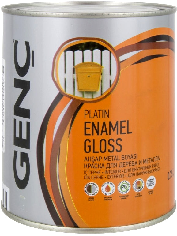 SMALTO LUCIDO GENC COLOR GRIGIO METALLIZATO 0,750 l
