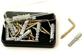 APPENDIQUADRI CON TASSELLI DA 4 mm IN CONFEZIONE DA 10 PEZZI