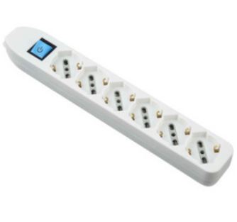 MULTIPRESA 6P BIP/SCHUKO+INTERR S/CAVO