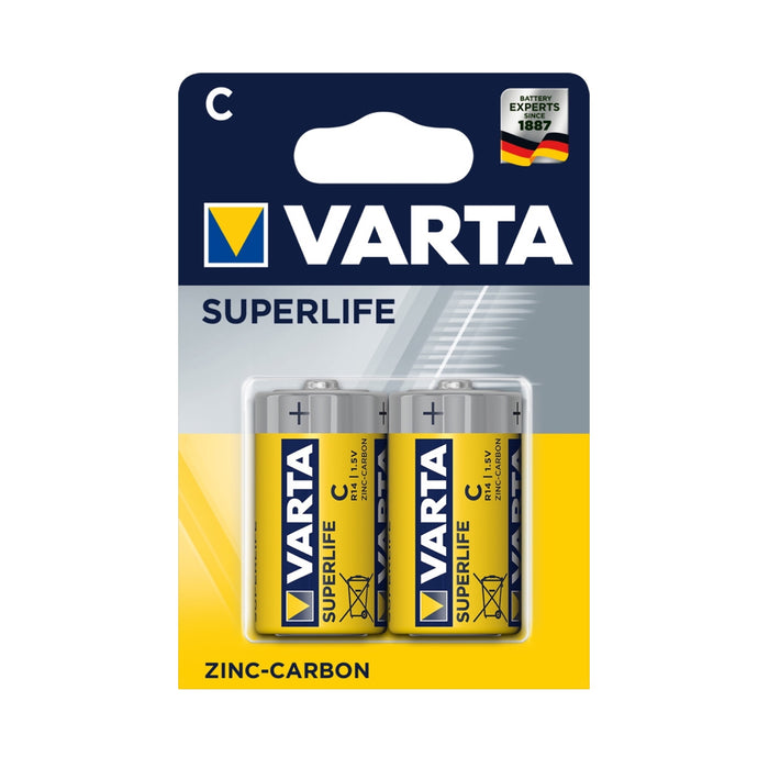 VARTA SUPERLIFE ZINCO 1/2 TORCIA BLISTER 2 pz.