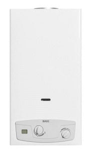 SCALDABAGNO A GAS TIRAGGIO NATURALE MODELLO ACQUAPROJECT BLUE LT14 GPL 24,4KW