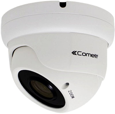 TELECAMERA AHD MINIDOME A COLORI, OBIETTIVO VARIOFOCALE 2,8-12 mm FULL-HD. PORTATA 30 METRI