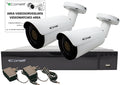 KIT VIDEOSORVEGLIANZA COMPOSTO DA 1 VIDEOREGISTRATORE XVR 8 INGRESSI 4K + 2 TELECAMERE BULLET AHD