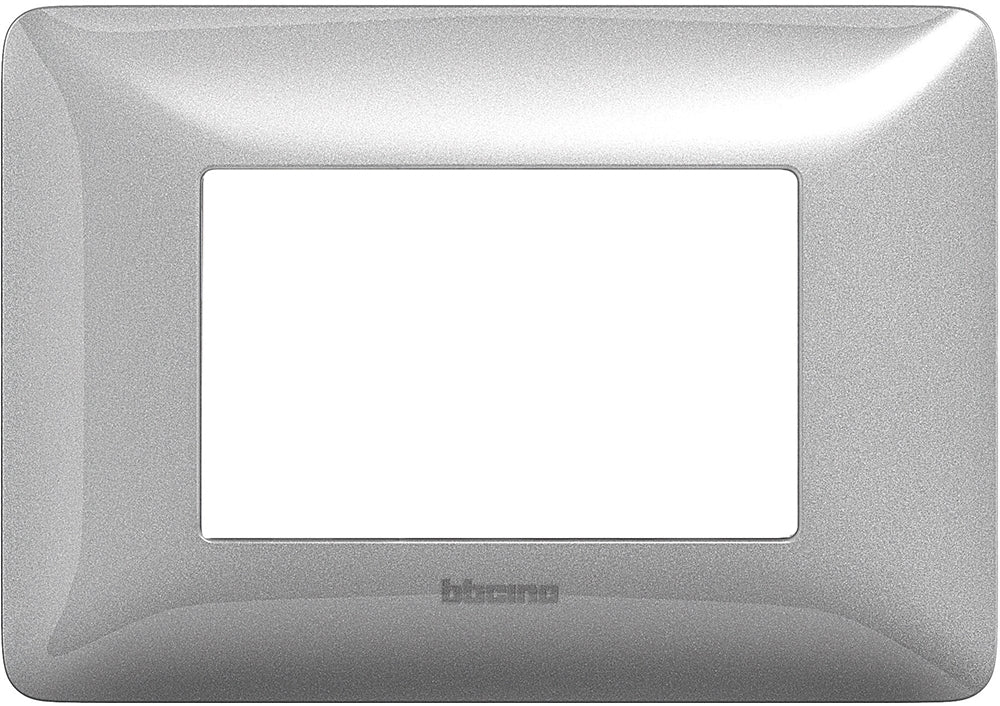 PLACCA 3 MODULI SILVER BTICINO SERIE MATIX