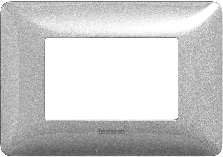 PLACCA 3 MODULI SILVER BTICINO SERIE MATIX