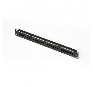 PANNELLO PATCH UTP Cat.6 24 PORTE RJ45 PER RACK 19"