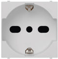 PRESA UNEL BIPASSO 2P+T 10/16 A 2 MODULI AVE SERIE BANQUISE